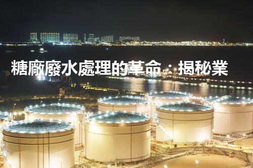 糖廠廢水處理的革命：揭秘業(yè)內(nèi)獨(dú)特技術(shù)和方法！